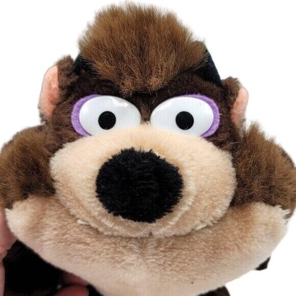 Warner Brothers Taz Plush Brown 9" Cartoon Stuffed Animal Toy 1971 Vintage - Picture 2 of 11